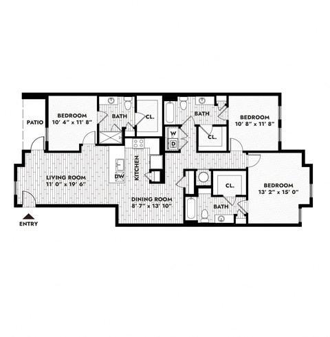 a floor plan of a house